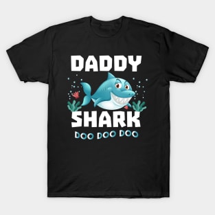 Daddy Shark Shirt Doo Doo Doo Fathers Day Gift T-Shirt T-Shirt T-Shirt